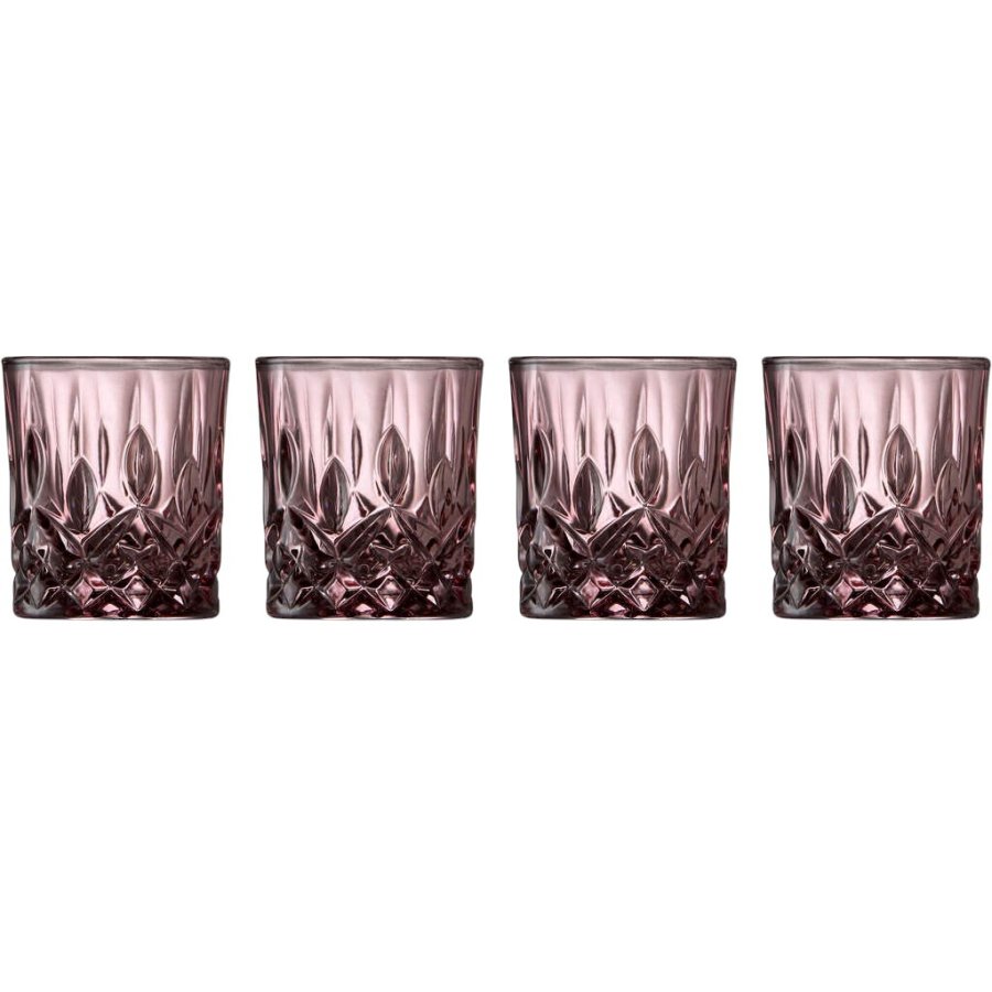 Lyngby Glas Sorrento Shotglas 4 stk. 4 cl, Pink