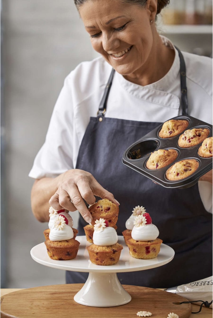 Blomsterbergs Muffinform til 6 stk, Stl