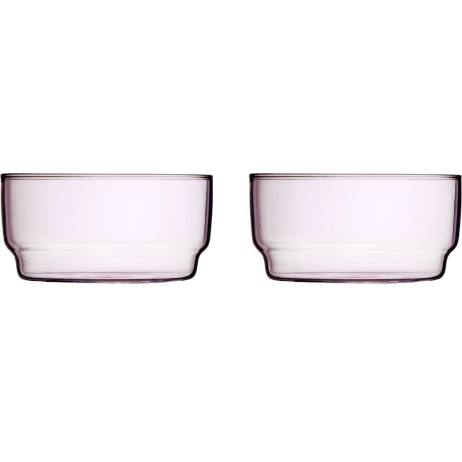 Lyngby Glas Torino Skl 2 stk. 12 cm, Pink