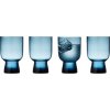 Lyngby Glas Sorrento Wasserglas 4er Set 30 cl, Blau