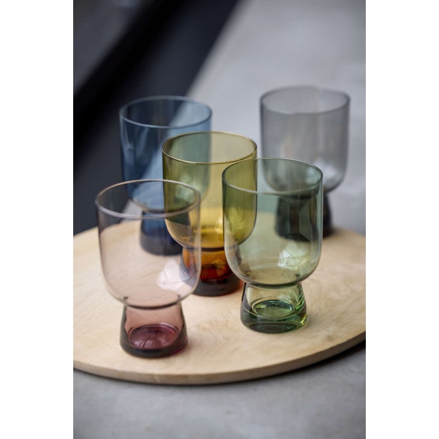 Lyngby Glas Sorrento Wasserglas 4er Set 30 cl, Amber