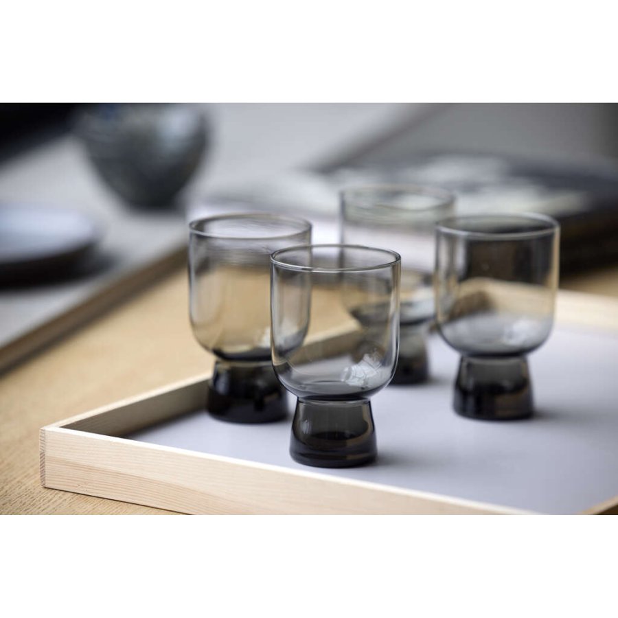 Lyngby Glas Sorrento Wasserglas 4er Set 30 cl, Smoke