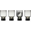 Lyngby Glas Sorrento Wasserglas 4er Set 30 cl, Smoke