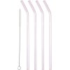 Lyngby Glas Stroh 4er Set 21,5 cm, Pink