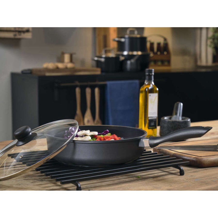 Funktion Sauterpande m. Keramisk Non-stick 28 cm, Sort