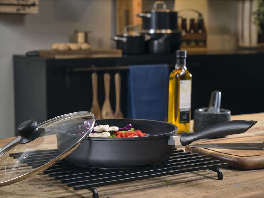 Funktion Sauterpande m. Keramisk Non-stick 28 cm, Sort