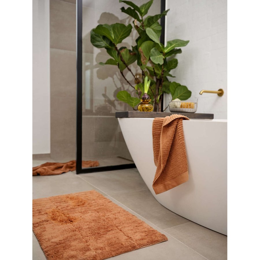 Zone Denmark Tiles Badematte 50x80 cm, Mandarine