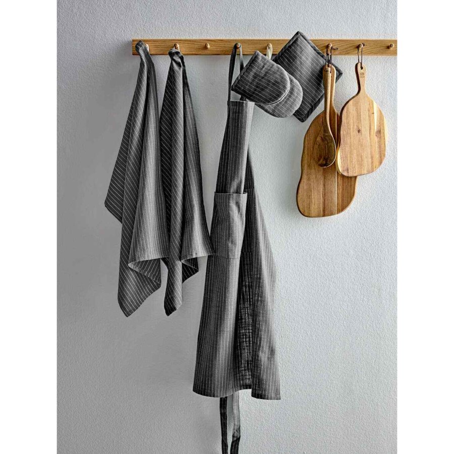 Sdahl Line Topflappen 2er Set 20x20 cm, Stone Grey