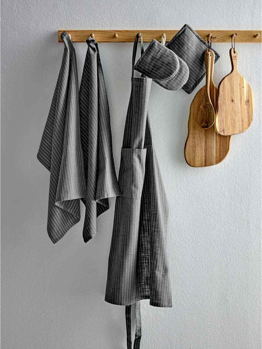 Sdahl Line Topflappen 2er Set 20x20 cm, Stone Grey