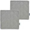 Sdahl Line Topflappen 2er Set 20x20 cm, Stone Grey