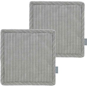 Södahl Line Grydelapper 2 stk. 20x20 cm, Stone Grey