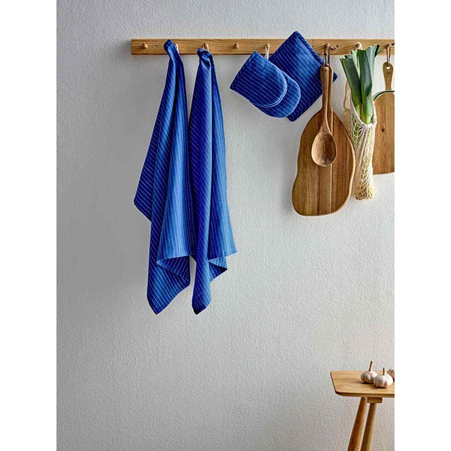 Sdahl Line Topflappen 2er Set 20x20 cm, Royal Blue