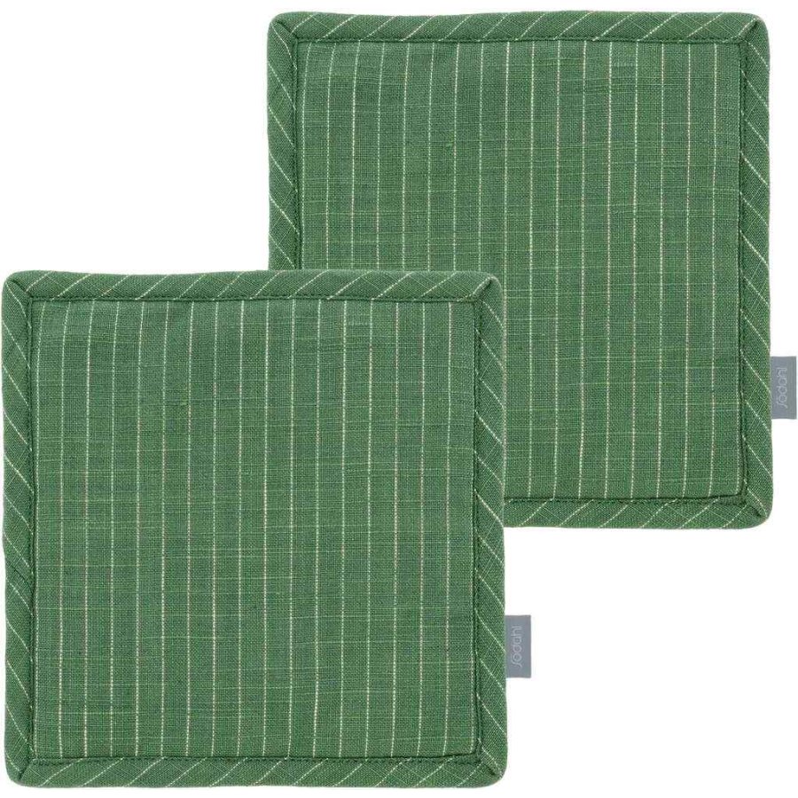 Sdahl Line Topflappen 2er Set 20x20 cm, Grn