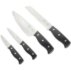 Lion Sabatier International Austral Knivst 4 Dele, Sort/Stl