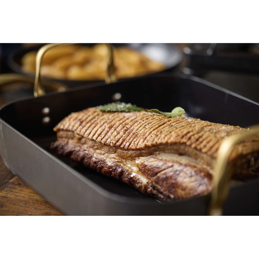 HOLM Brasserie Bradepande m. Keramisk Non-stick Belgning 34x26 cm, Aluminium