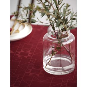 Södahl Star Damask Dug Ø180 cm, Rød