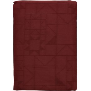 Södahl Star Damask Dug Ø180 cm, Rød