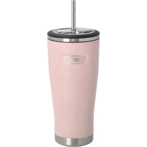 Thermos Thermobecher mit Strohhalm 0,7 l, Rosa