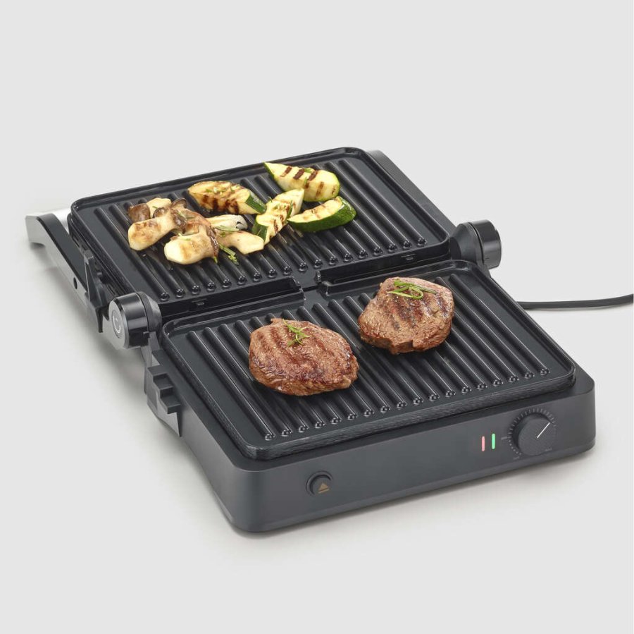 Severin Sevini Lite Paninigrill 1800W, Sort/Stl