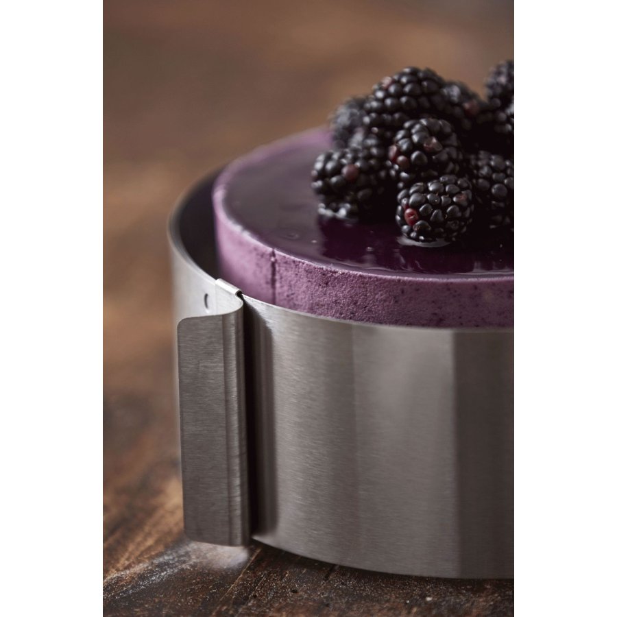 Funktion Tortenring Verstellbar H8 cm, Stahl