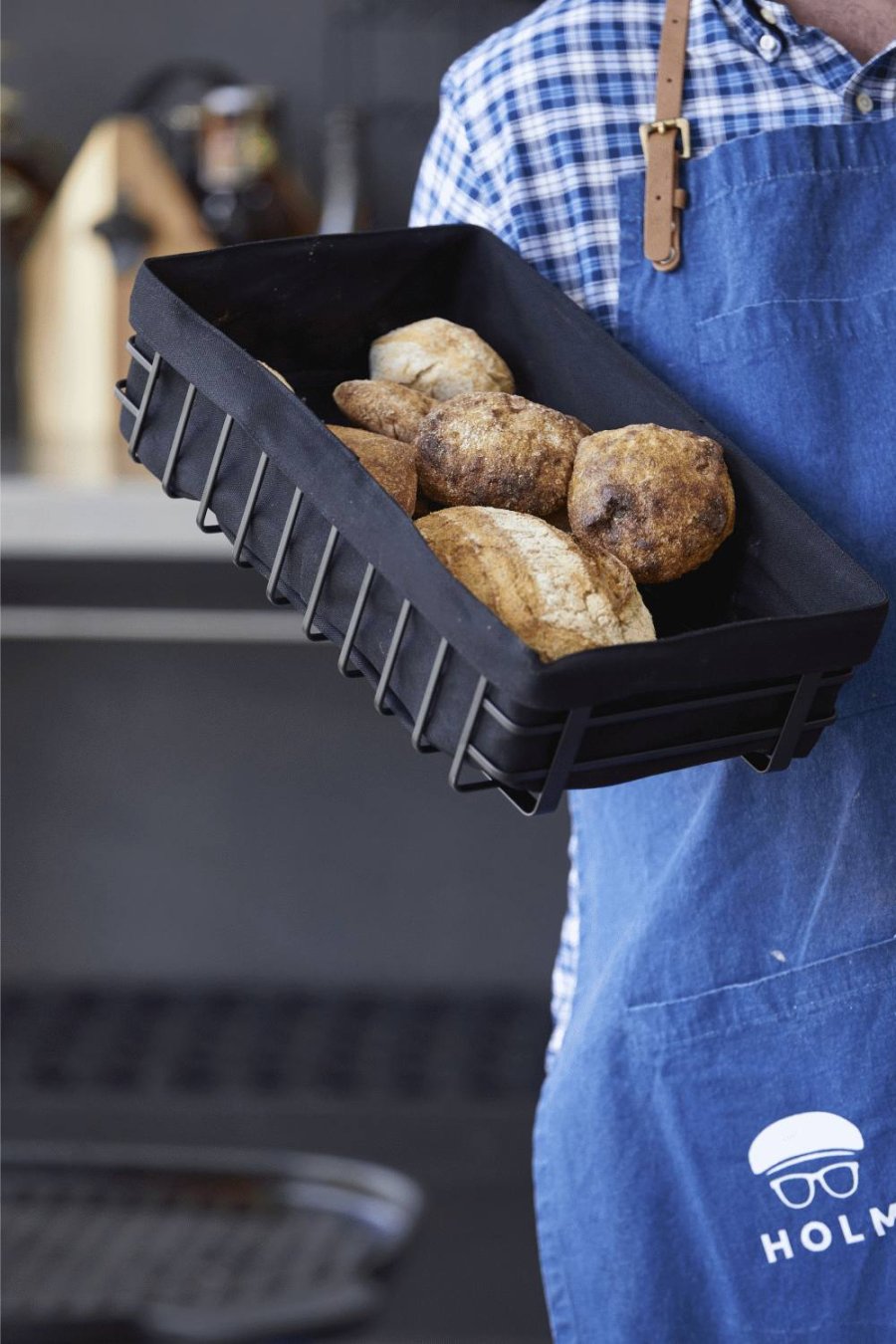 HOLM Brotkorb Gro, Schwarz