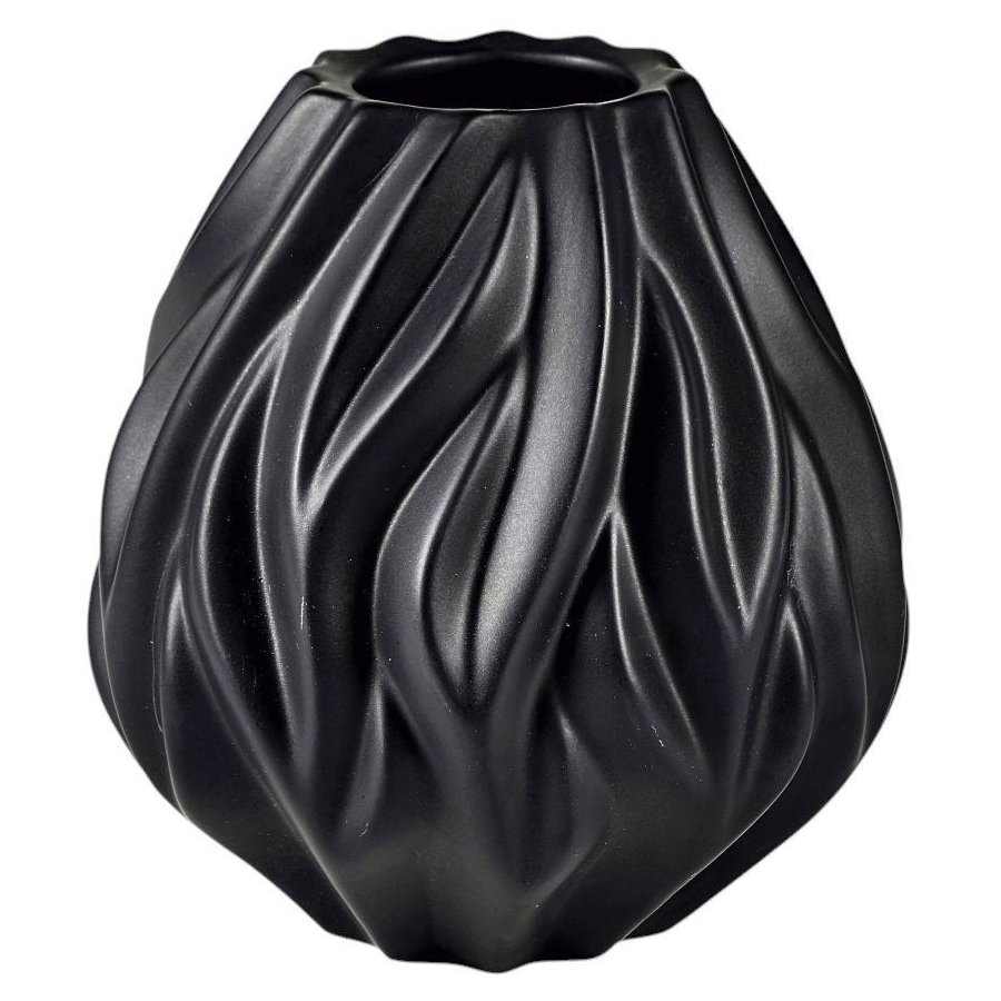 Morsø Flame Vase H15 cm, Sort