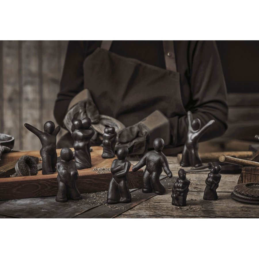 Mors Skulptur H14 cm, Schwarz