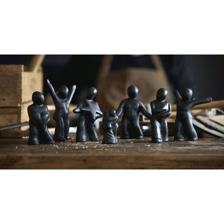 Mors Skulptur H14 cm, Schwarz