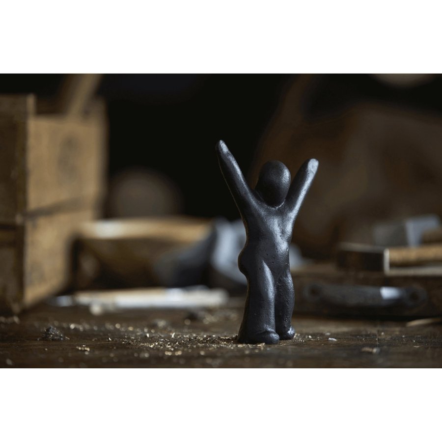 Mors Skulptur H14,5 cm, Schwarz