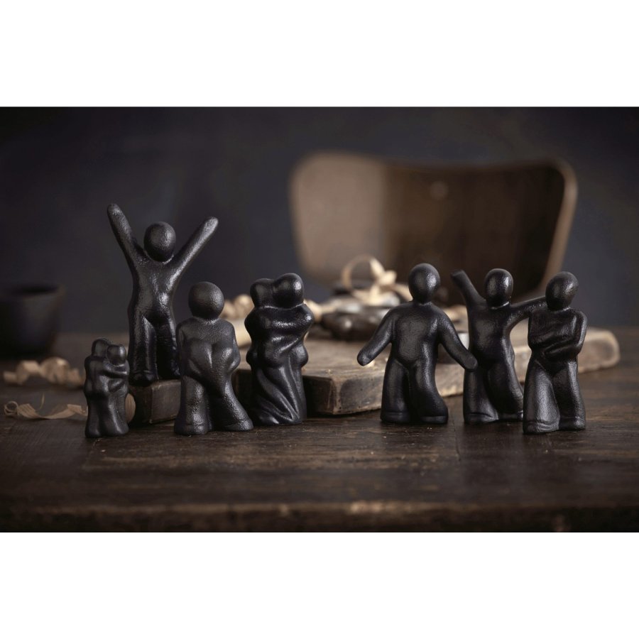 Mors Skulptur H14,5 cm, Schwarz