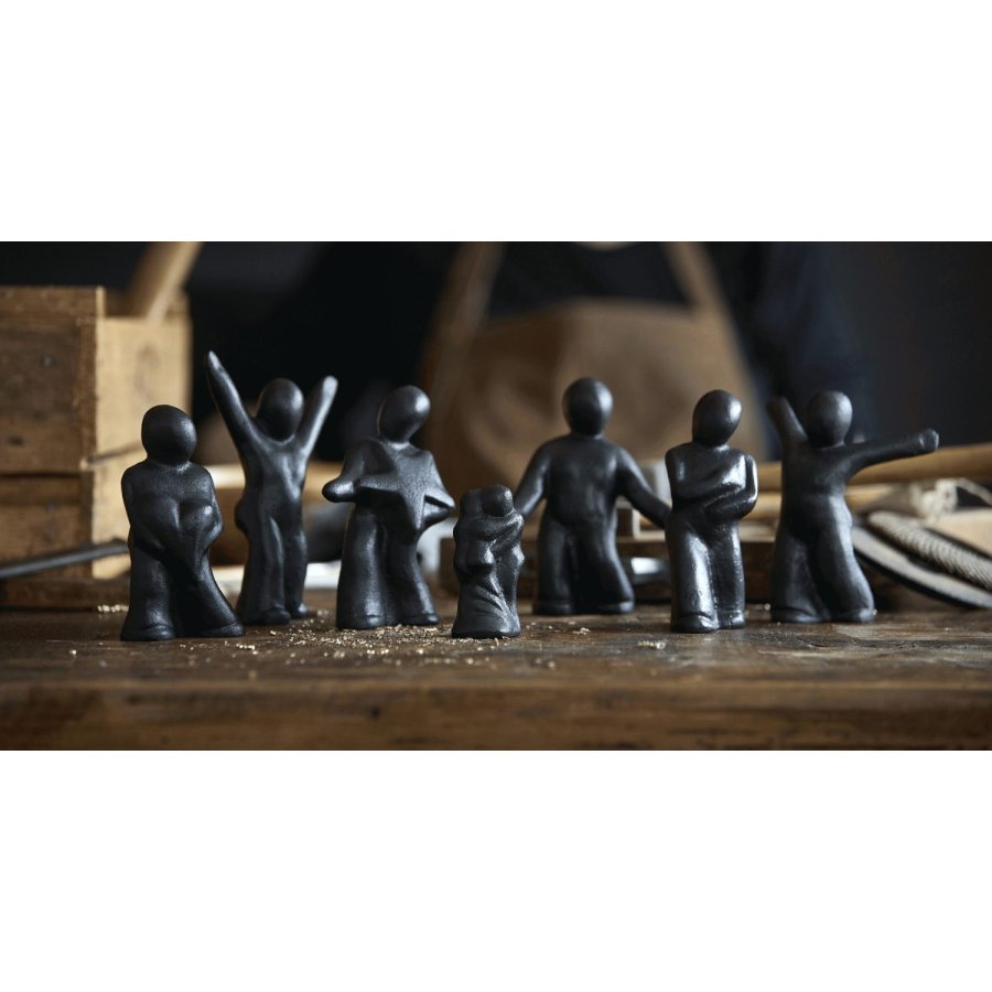 Mors Skulptur H13 cm, Schwarz