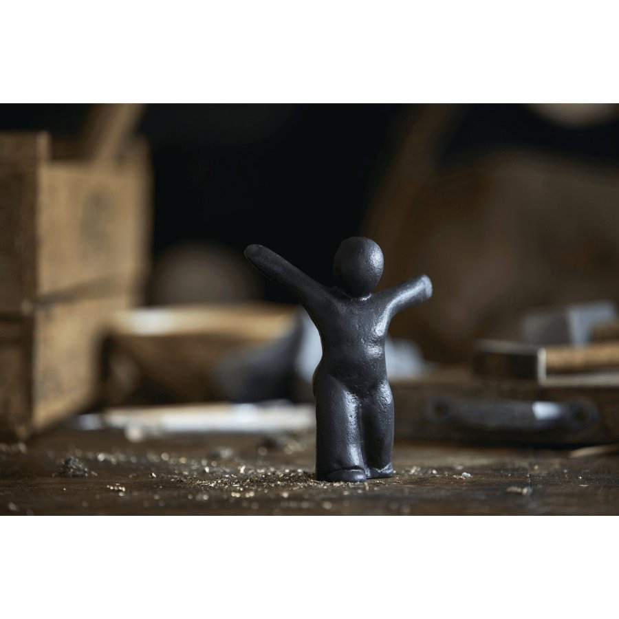 Mors Skulptur H13 cm, Schwarz