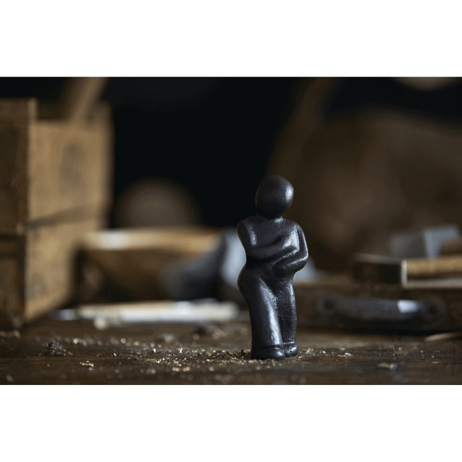 Mors Skulptur H13,5 cm, Schwarz