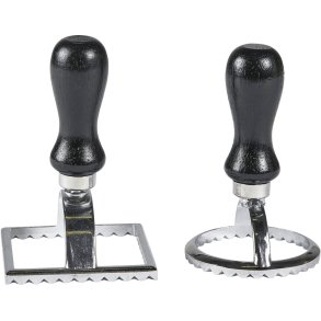 HOLM Ravioli-Ausstecker 2er Set, Schwarz/Metall