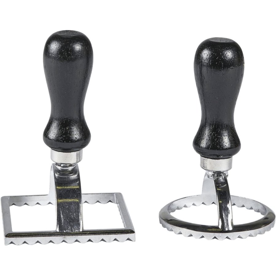 HOLM Ravioli-Ausstecker 2er Set, Schwarz/Metall