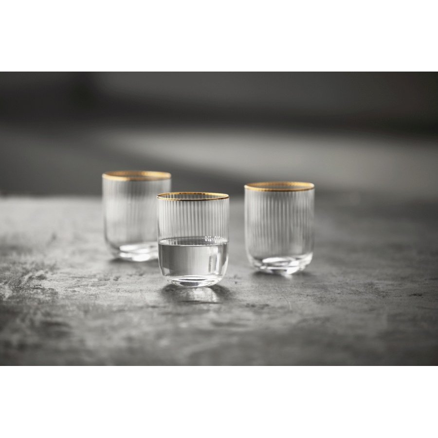 Lyngby Glas Palermo Tumbler Gold 4 stk. 35 cl