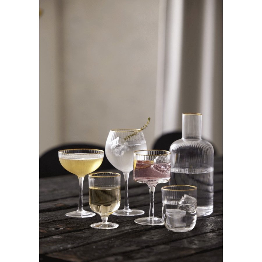 Lyngby Glas Palermo Tumbler Gold 4 stk. 35 cl