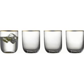 Lyngby Glas Palermo Tumbler Gold 4er Set 35 cl