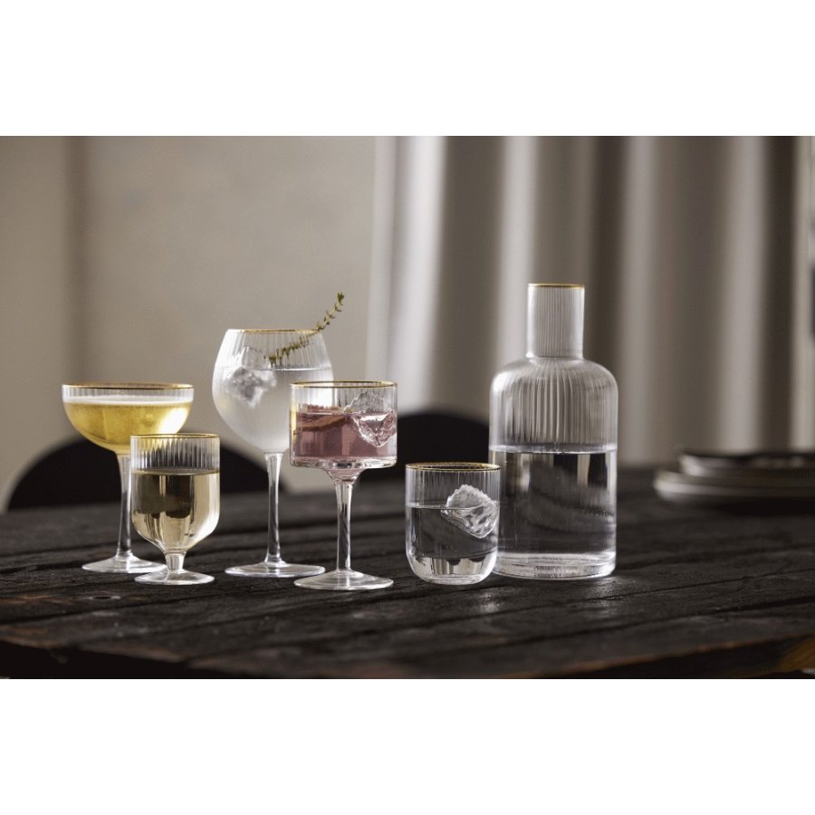 Lyngby Glas Palermo Vinglas Gold 4 stk. 30 cl