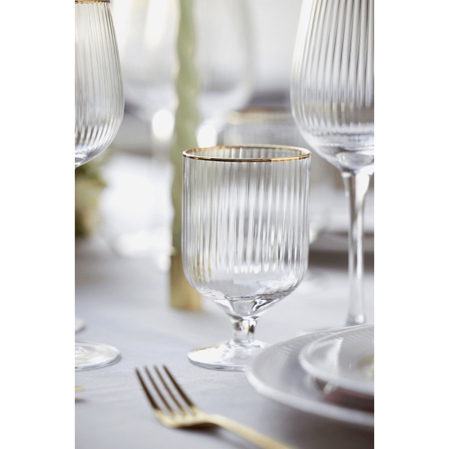 Lyngby Glas Palermo Vinglas Gold 4 stk. 30 cl