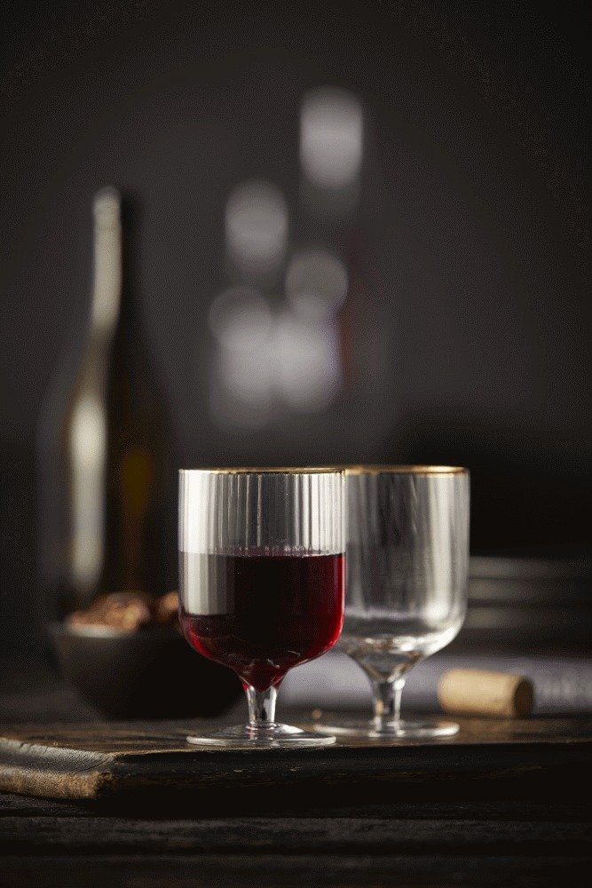 Lyngby Glas Palermo Vinglas Gold 4 stk. 30 cl