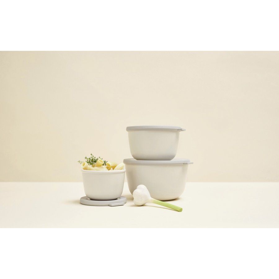 Mepal Cirqula Rect. Schale mit Deckel 1000 ml, Nordic White