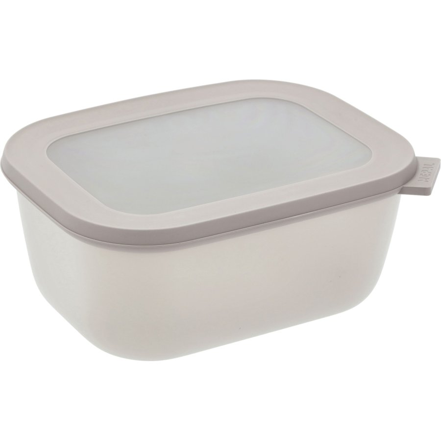 Mepal Cirqula Rect. Schale mit Deckel 1500 ml, Nordic White