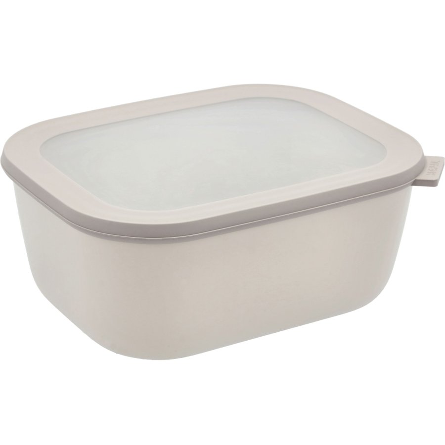 Mepal Cirqula Rect. Schale mit Deckel 3000 ml, Nordic White