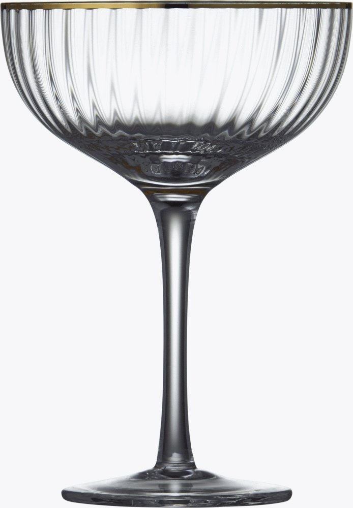 Lyngby Glas Palermo Cocktailglas Gold 4 stk. 31,5 cl