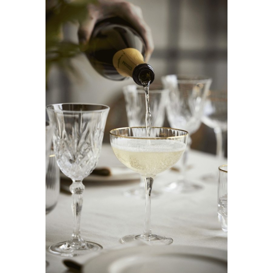 Lyngby Glas Palermo Cocktailglas Gold 4 stk. 31,5 cl