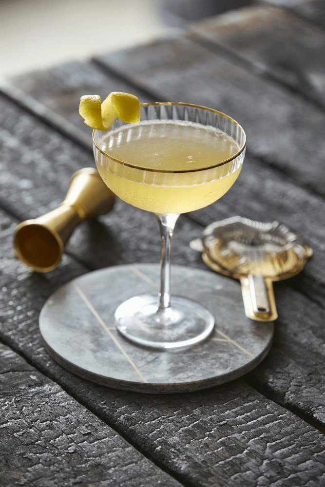 Lyngby Glas Palermo Cocktailglas Gold 4 stk. 31,5 cl