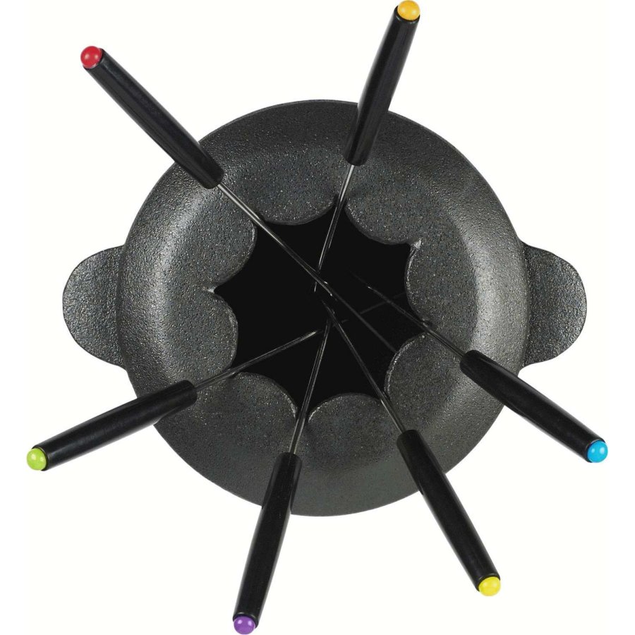 Funktion Fondueset mit Gabeln 10-teilig, Gusseisen