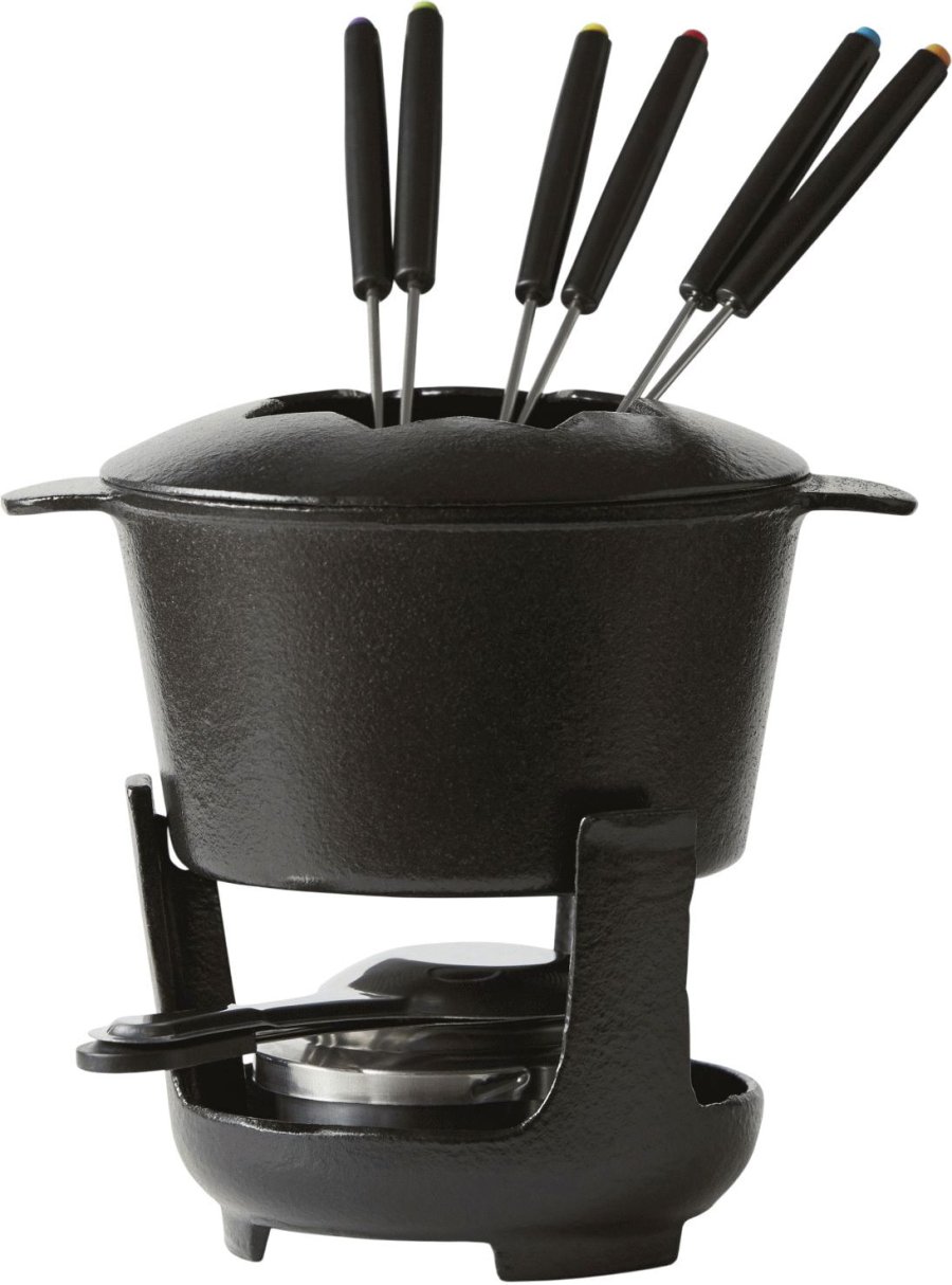 Funktion Fondueset mit Gabeln 10-teilig, Gusseisen