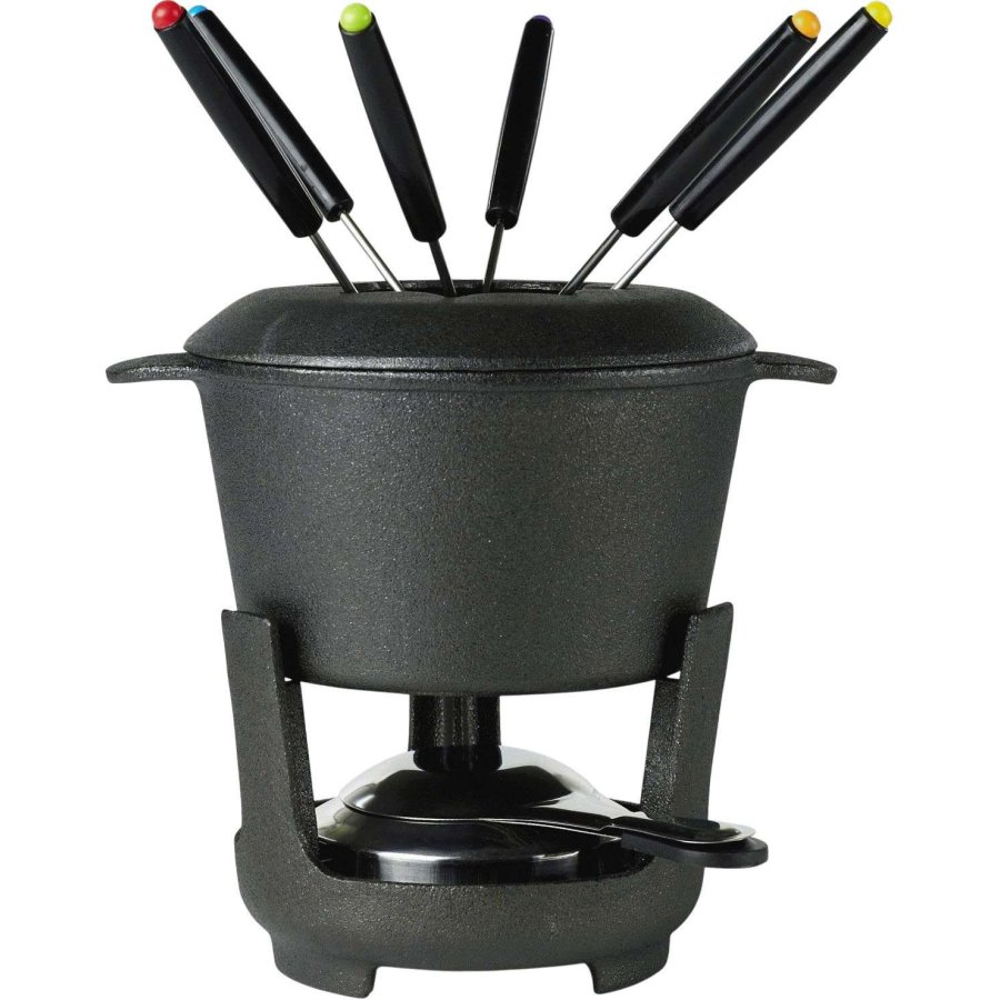 Funktion Fondueset mit Gabeln 10-teilig, Gusseisen